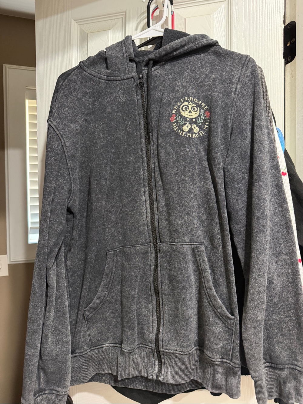 Black Washed coco Zip-Up Hoodie from BoxLunch